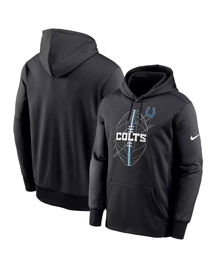 

Мужская черная толстовка с капюшоном Indianapolis Colts из флиса для активного отдыха Nike