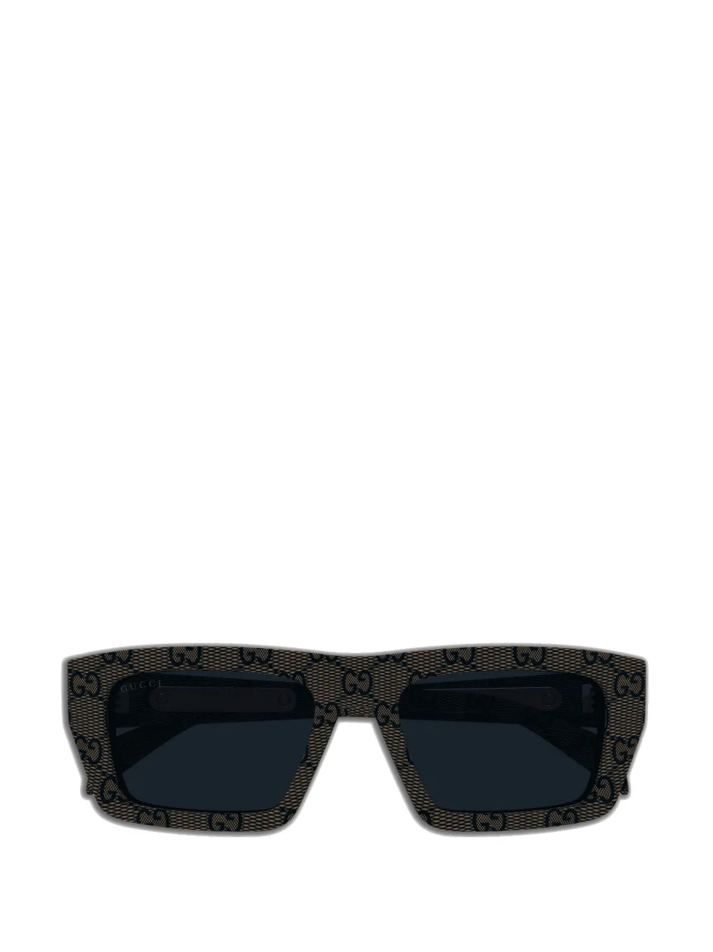 

Солнечные очки в квадратной оправе с узором Gucci, серый