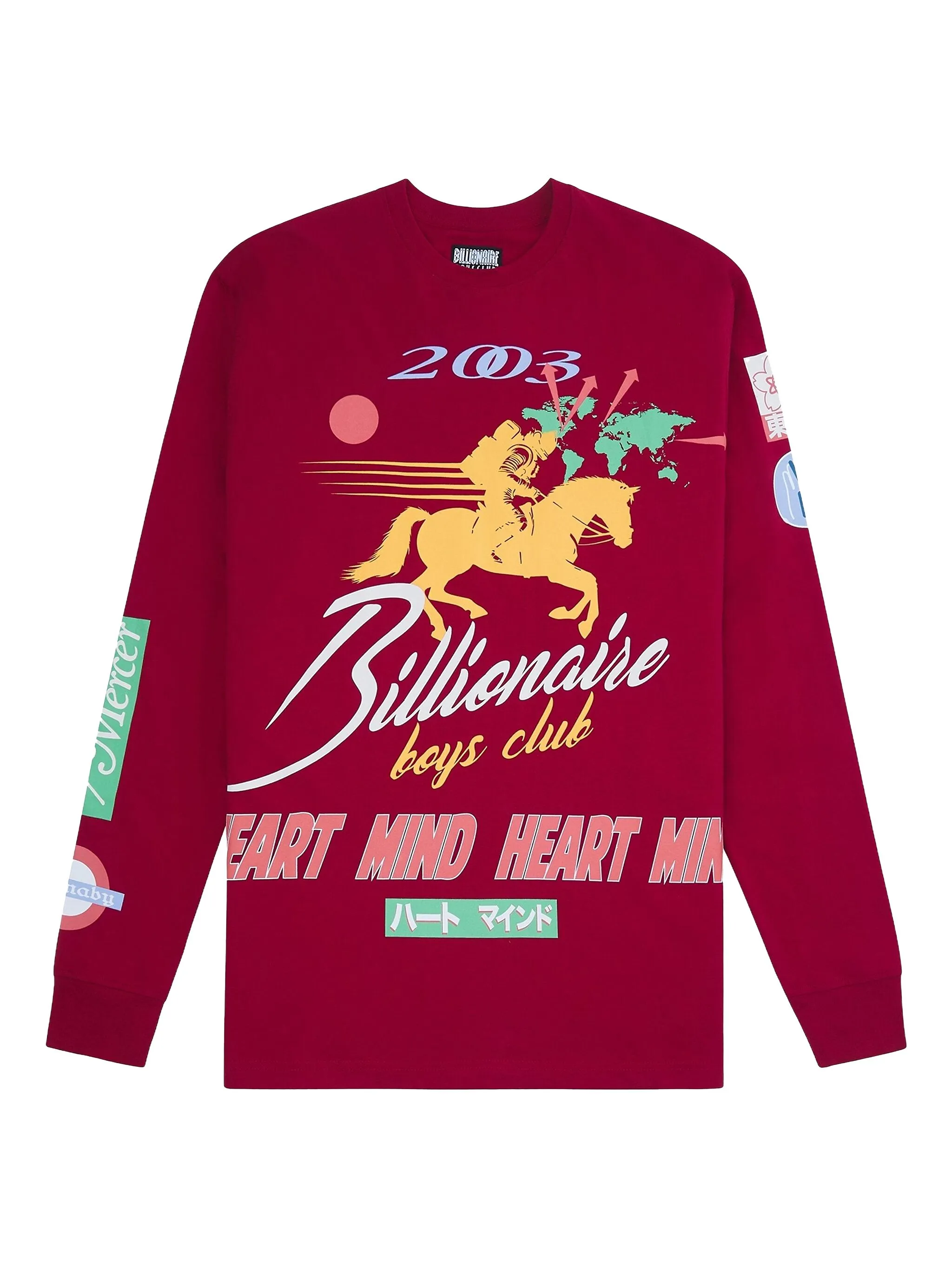 

Футболка Celestial с длинными рукавами Billionaire Boys Club, красный