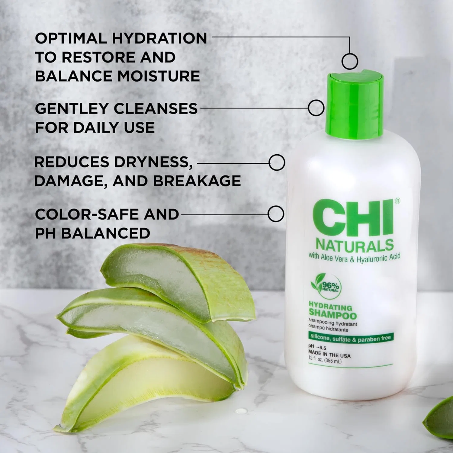 Увлажняющий шампунь CHI Naturals Hydrating Chi — фото 2
