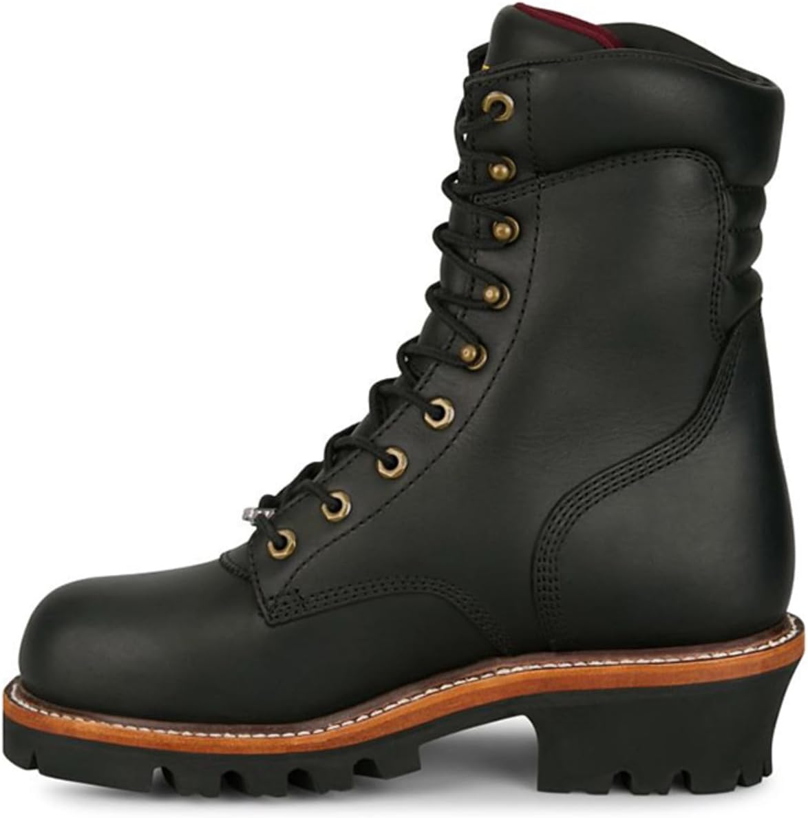 Мужские ботинки Chippewa USA Super Logger 23 см водонепроницаемые с защищенным стальным носком - черные — фото 3