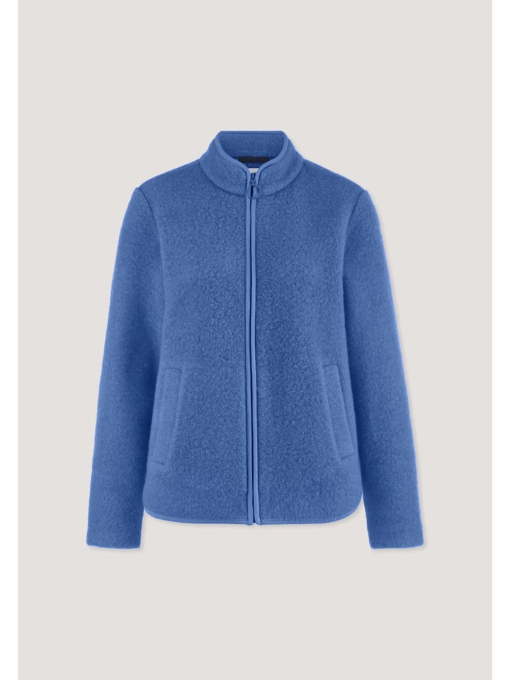 

Hessnatur Шерстяная флисовая куртка василькового цвета