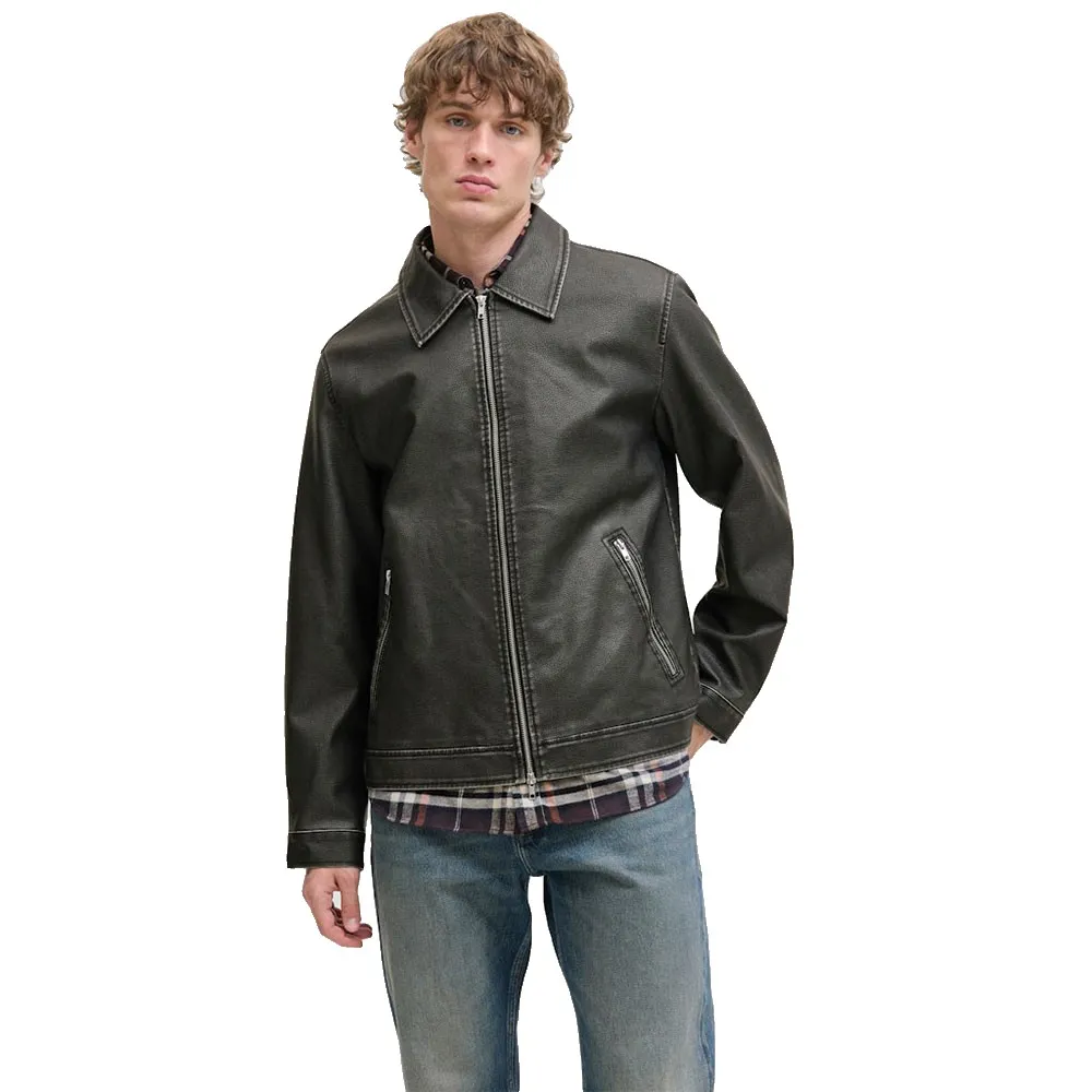 

Куртка Jack & Jones Casablanca leather, черный