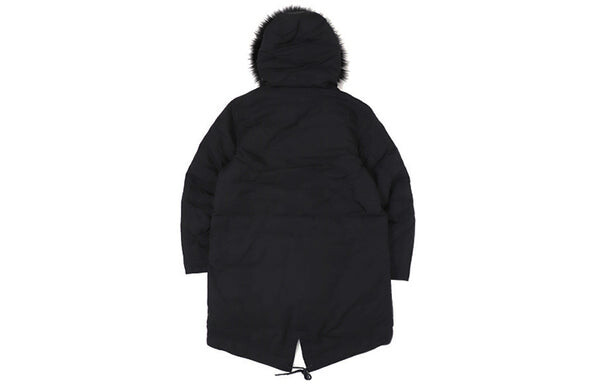 Пуховик Nike Sportswear Down Fill Stay Warm hooded mid-length Down Jacket Black, черный — фото 2