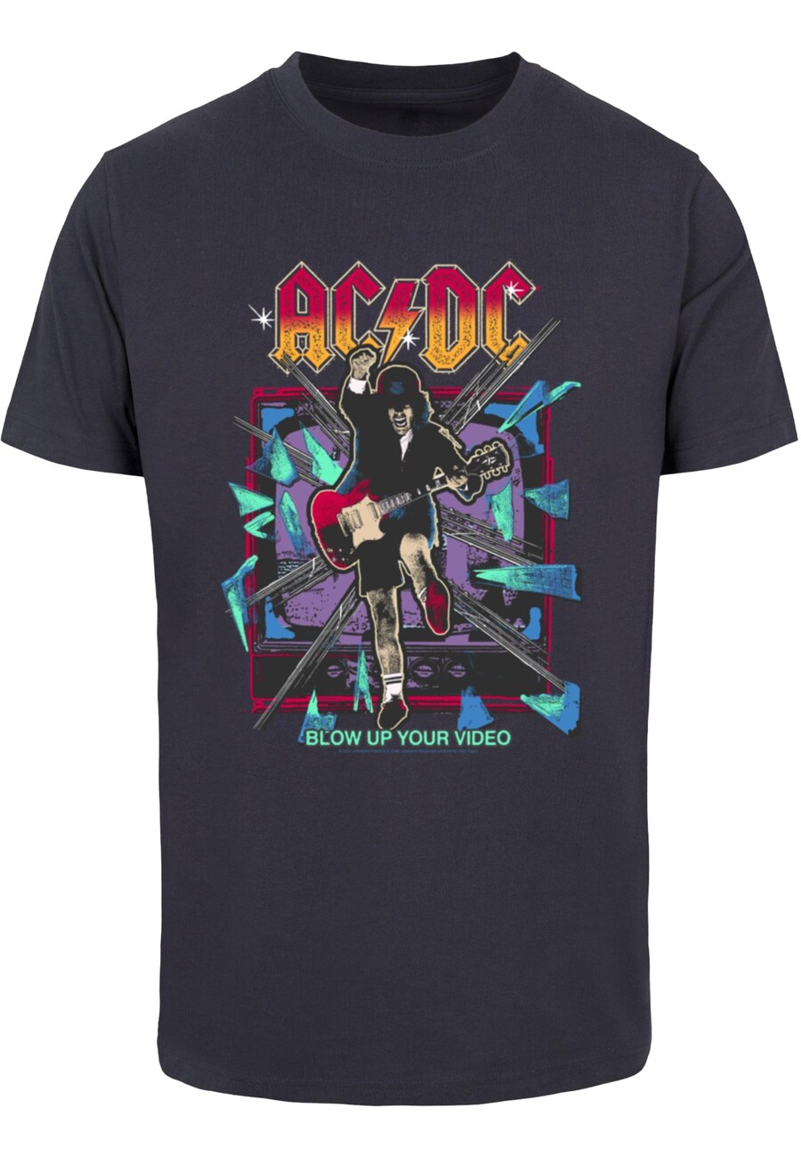 

Рубашка Merchcode ACDC - Blow Up Your Video Jump, цвет Blue/marine blue