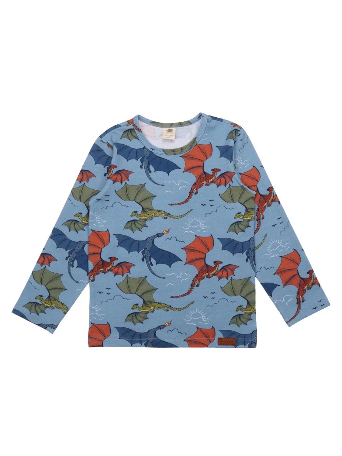 Футболка 'Colorful Dragon' Walkiddy, Green