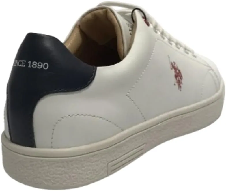 Кроссовки-поло Scarpe US Hummer001 цвета Pelle Dark Blue White/Dark Blue Uomo US24UP08 U.S. Polo Assn., белый — фото 4
