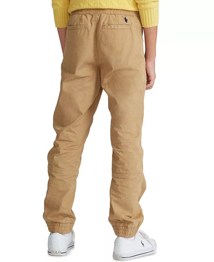 Спортивные брюки Big Boys Poplin с завязками на талии Polo Ralph Lauren, коричневый/бежевый — фото 3