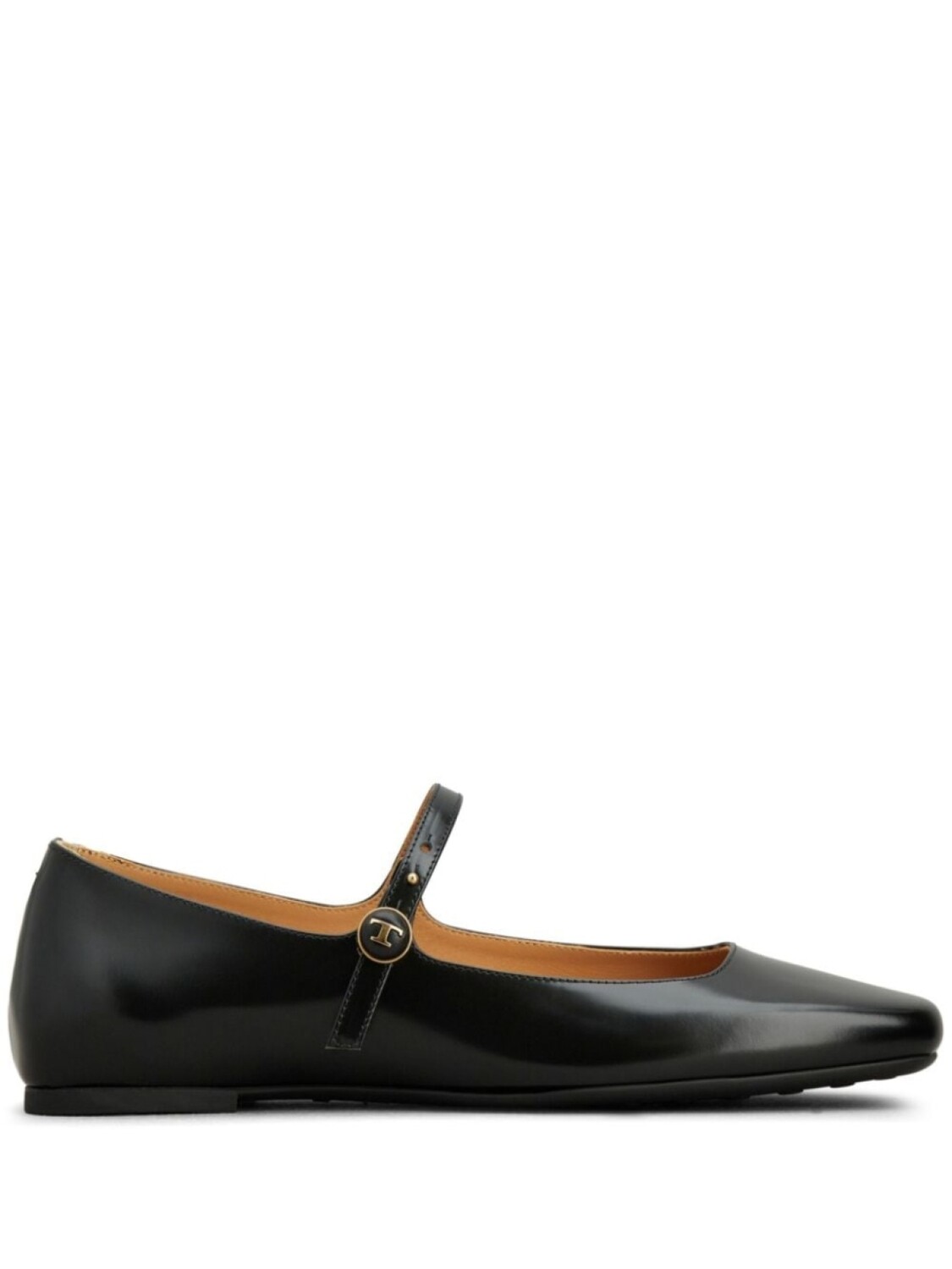 Tod's лакированные балетки, черный