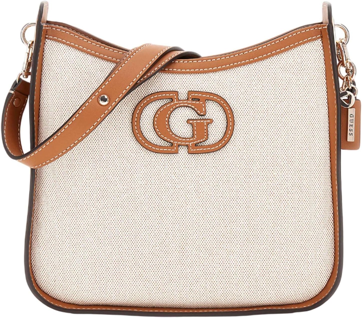 

Себина холщовая сумка-ведро через плечо GUESS, Natural/Caramel