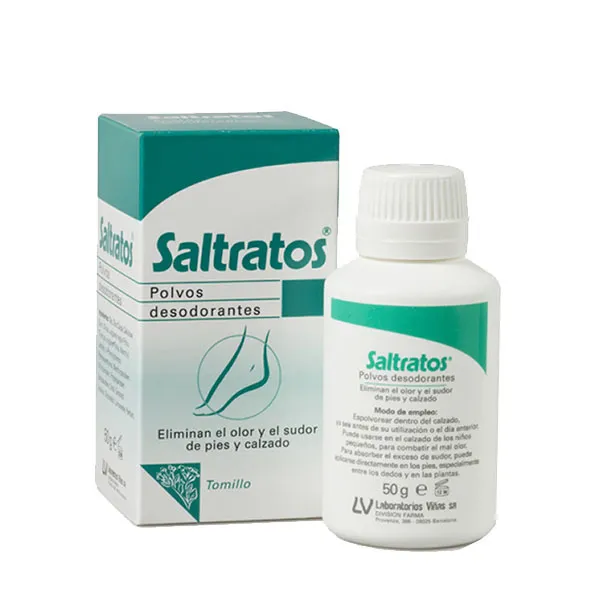 

Устраняет запах и пот с ног и обуви Polvos Desodorantes Saltratos, 50 g