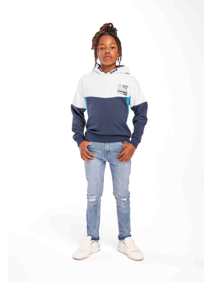 

Толстовка с капюшоном Minoti, темно-синий