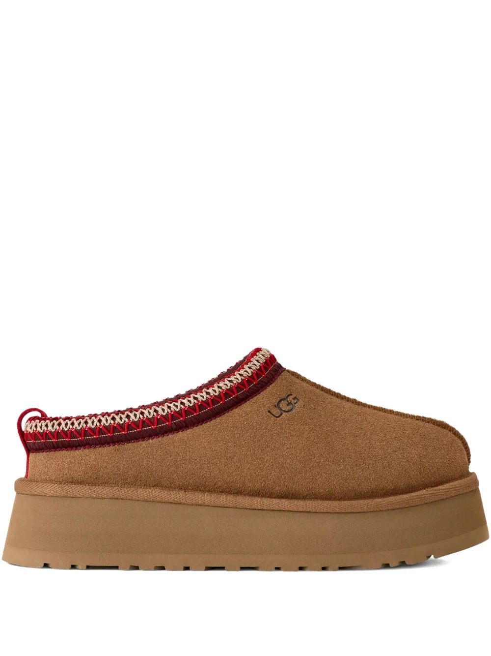 Лоферы Tazz на платформе с вышивкой UGG, коричневый