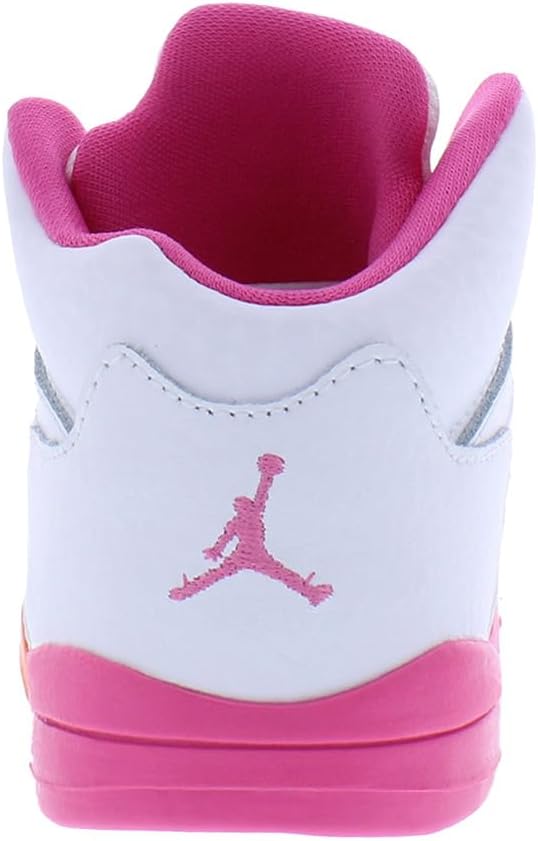 Кроссовки Nike Air Jordan 4 Retro для мальчиков, белый/оранжевый — фото 3