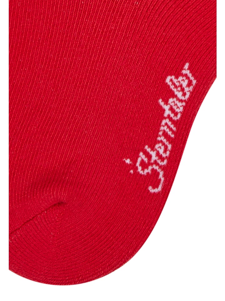 Sterntaler Полосатые спортивные носки, 2 пары, средний красный цвет — фото 4