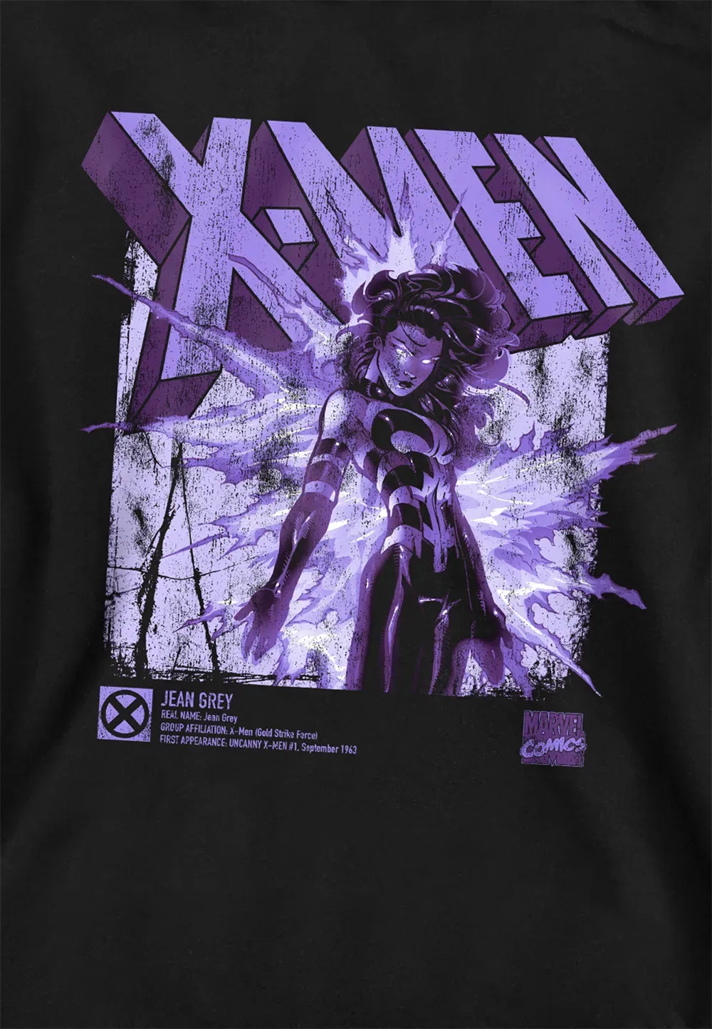 Детская толстовка Marvel X-Men Джин Грей, черный — фото 2