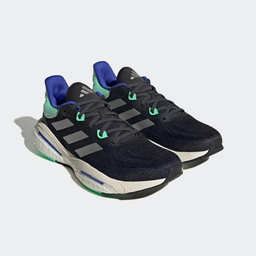 Мужские беговые кроссовки adidas Solarglide 6, Carbon/Silver Metallic/Pulse Mint — фото 4