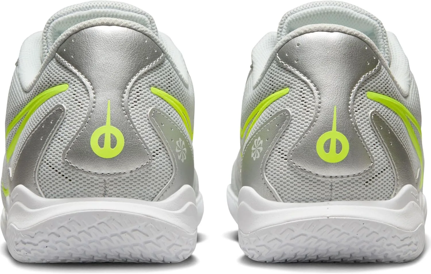 Мужские футбольные бутсы Nike Tiempo Legend 10 Academy IC для зала и твердых покрытий, серебристый/белый — фото 3