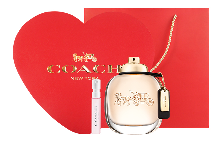 

Женские духи New York в форме сердца, ароматический попурри Eau De Parfum EDP, объем 30мл/50мл/90мл+2мл COACH