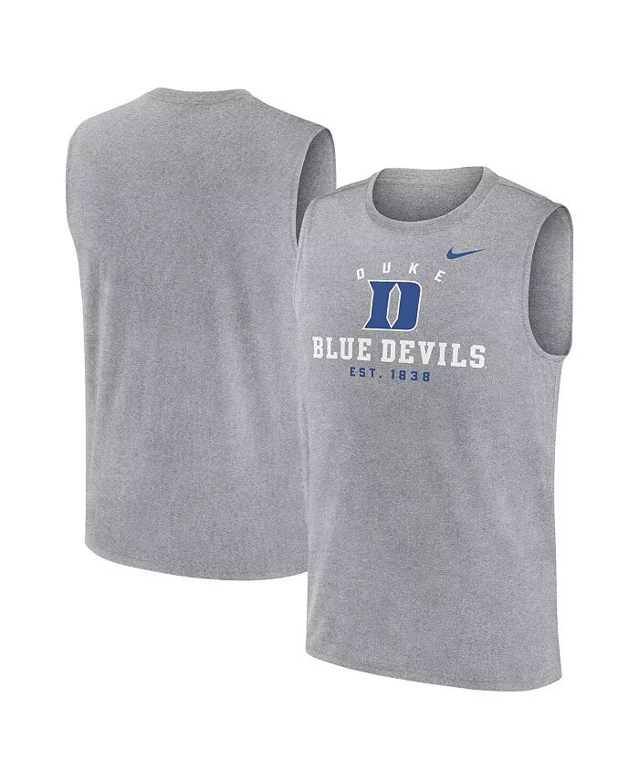 

Мужская майка-топ Heather Gray Duke Blue Devils Primetime Legend Lock Up Performance Muscle Nike