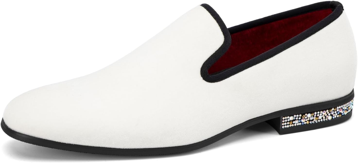 

Мужские туфли JITAI - повседневные лоферы из резины и кожи для мужчин - модная деловая обувь, белый