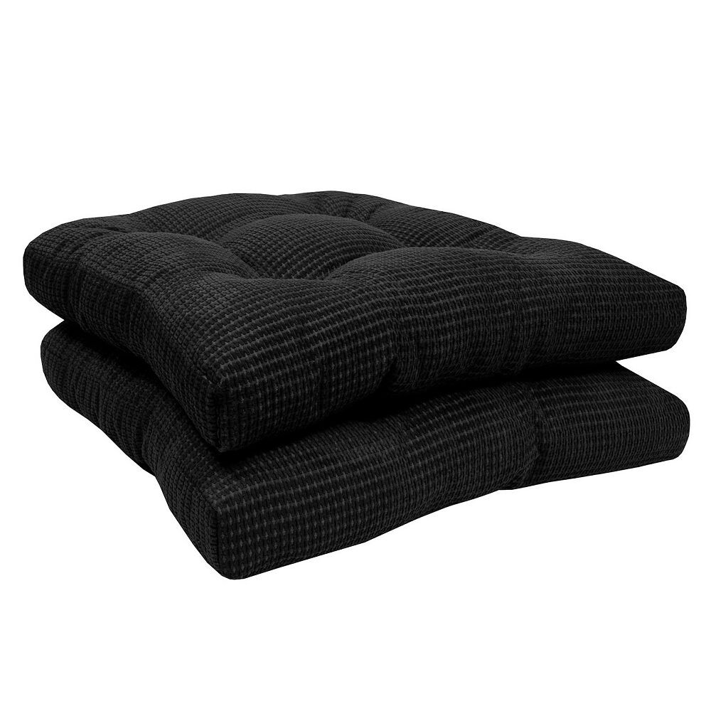 

Пушистая нескользящая подушка для стула Sweet Home из пены с эффектом памяти, 2 шт., черный