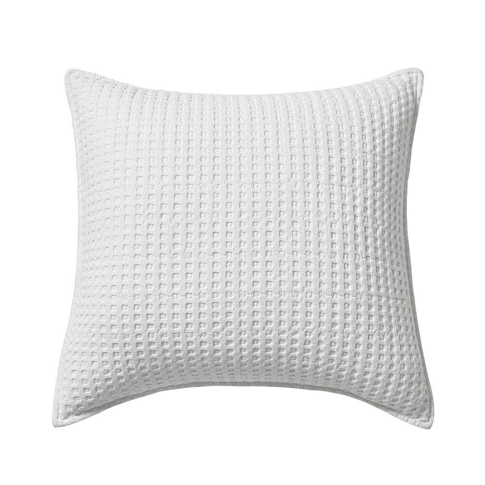 

Levtex Home Mills Вафельная ярко-белая квадратная подушка, белый