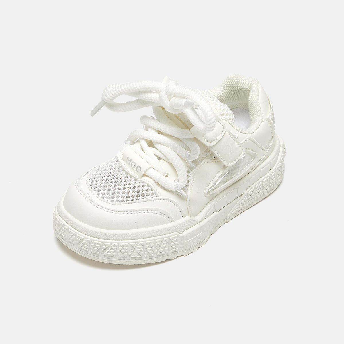 Slip Resistant Low Top Skateboard Shoes Kids' MQD, белый — фото 2