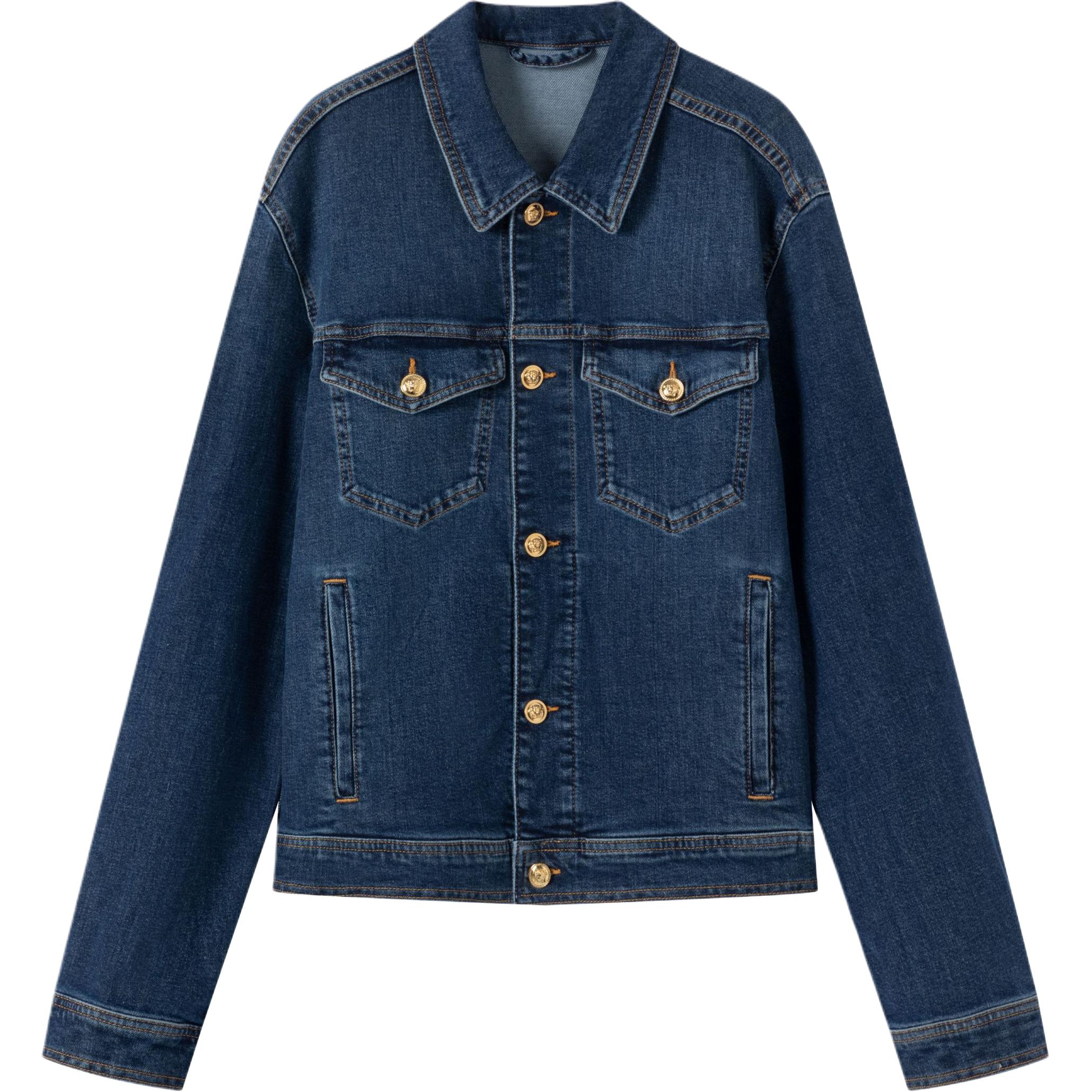 

VERSACE Джинсовая куртка унисекс синяя, Blue