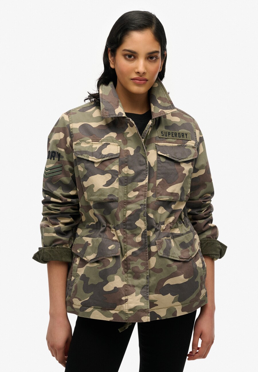 Куртка межсезонная Superdry Verzierte M65 Military, цвет Green/Khaki/Olive — фото 2