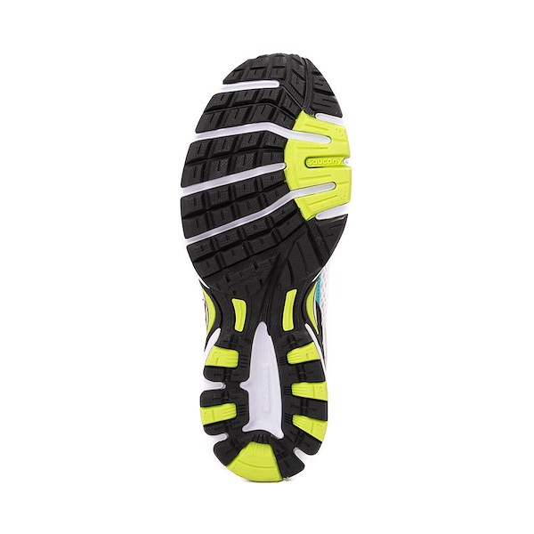 Кроссовки Saucony Ride Millennium Athletic Shoe, цвет White/Mutant Green/Orange — фото 3