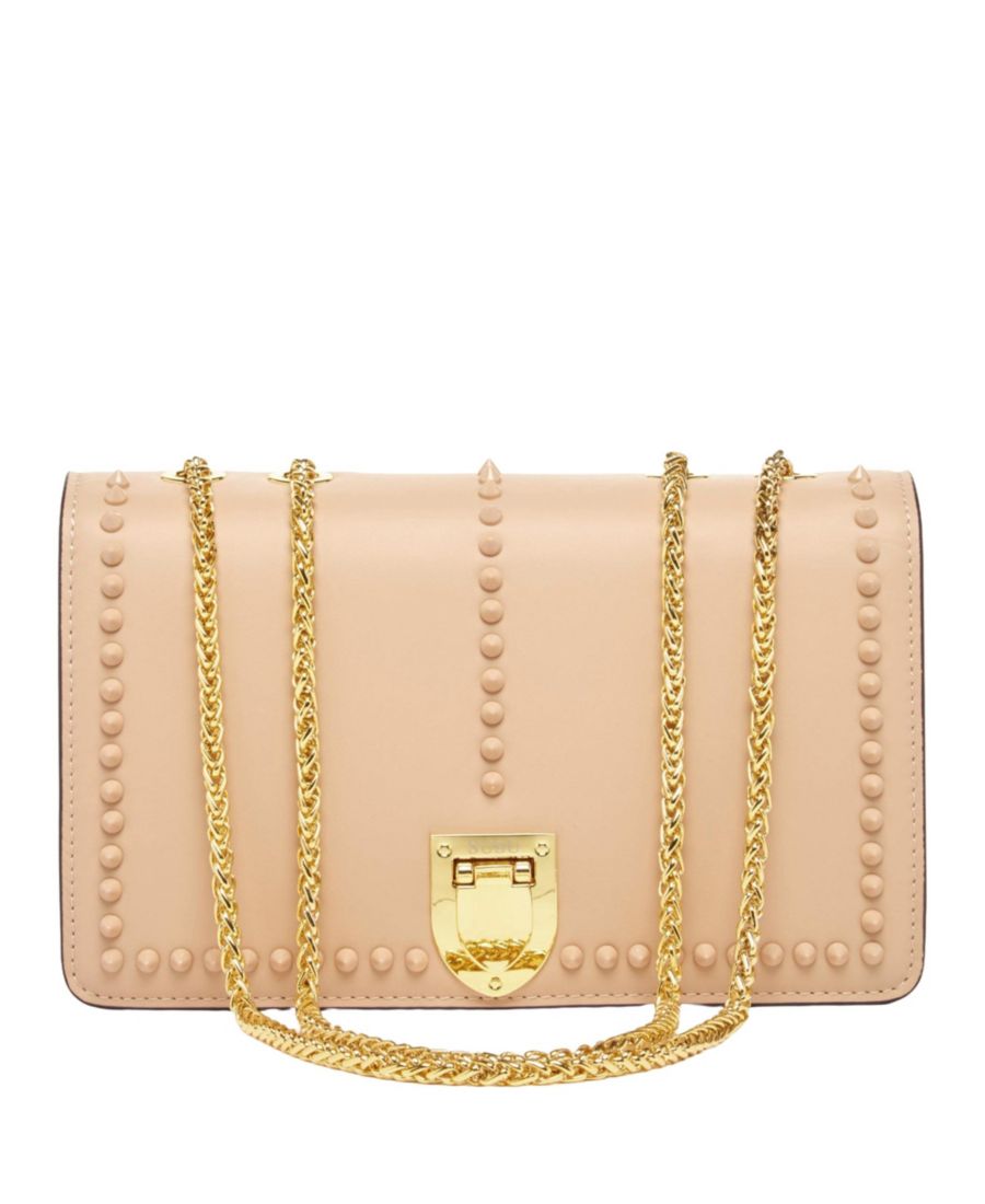 

Кожаная сумка через плечо с золотой цепочкой, вечерний клатч SUSU, Beige/tan/sand/taupe