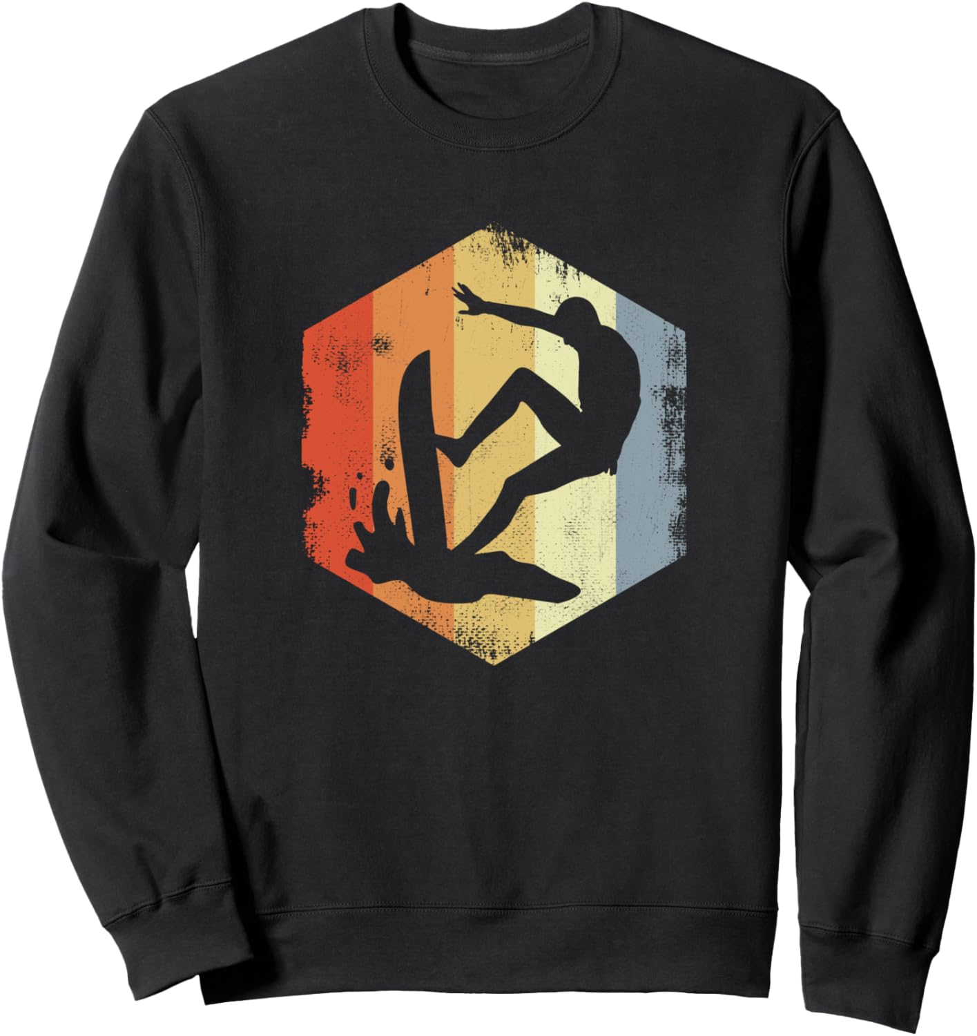 

Винтажная толстовка с рисунком серфера и изображением океана Funny Surfer Graphic T-Shirts And Giveaways, черный