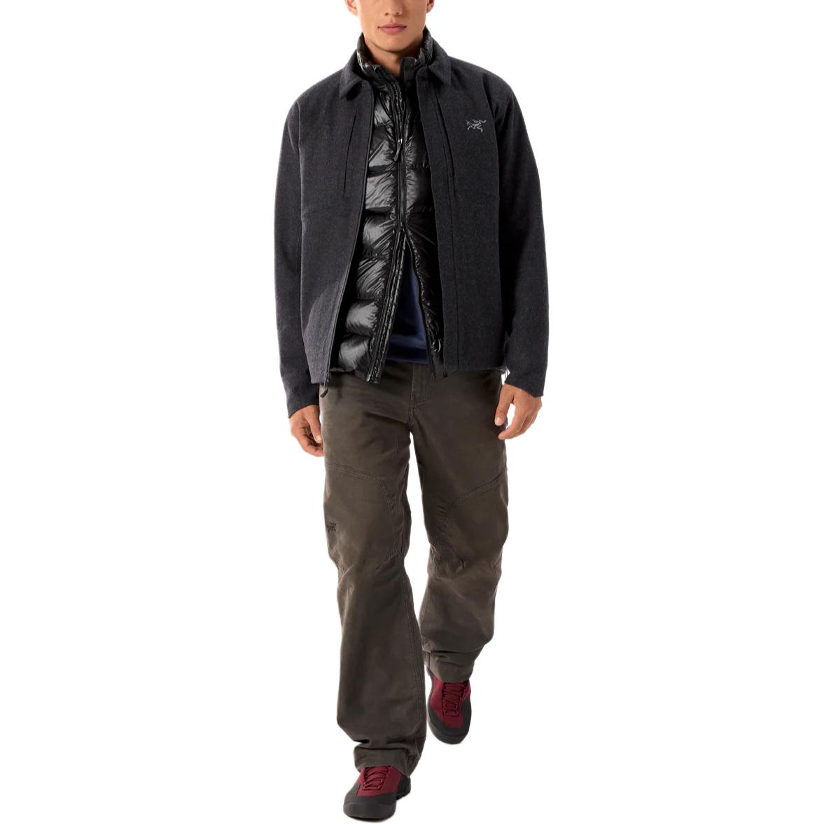 Arcteryx Пальто из бархата SAWYER для мужчин, Black Gray/Black Heather — фото 2