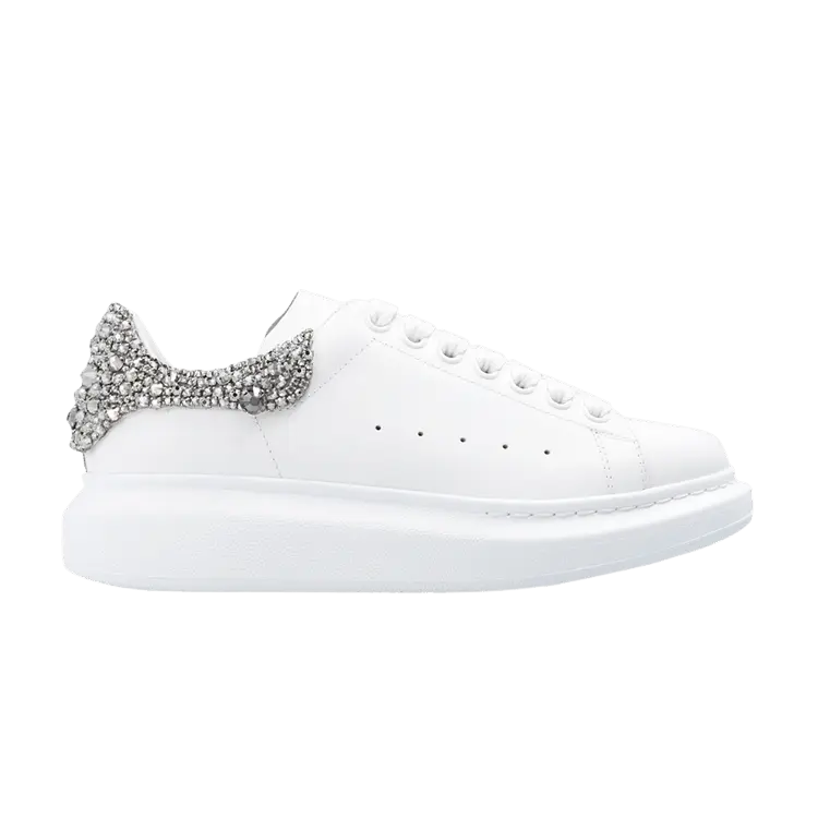 

Кроссовки Alexander McQueen Alexander McQueen Oversized Sneaker 'White Silver Crystal', белый