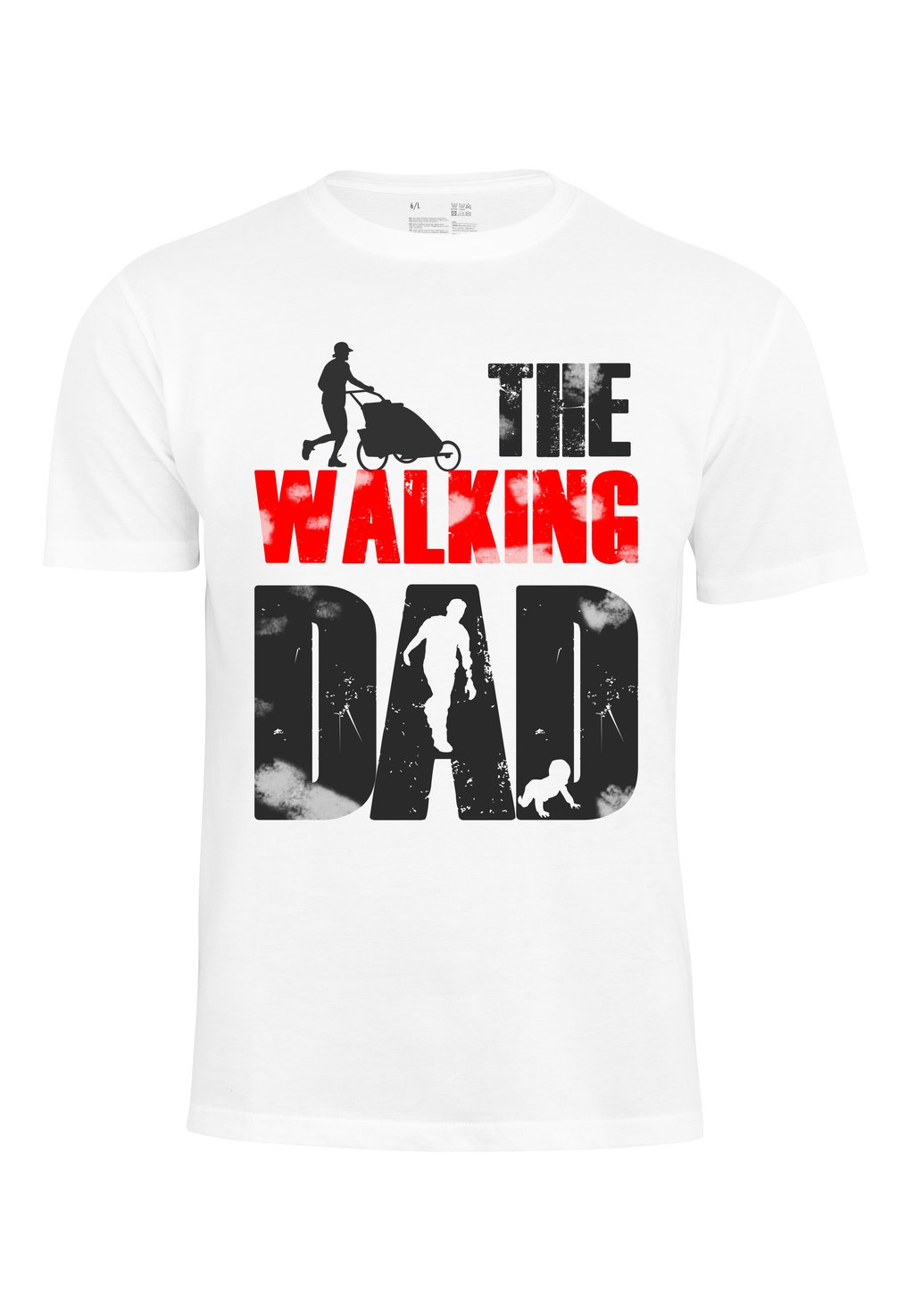 

Футболка с принтом THE WALKING DAD Cotton Prime, белый