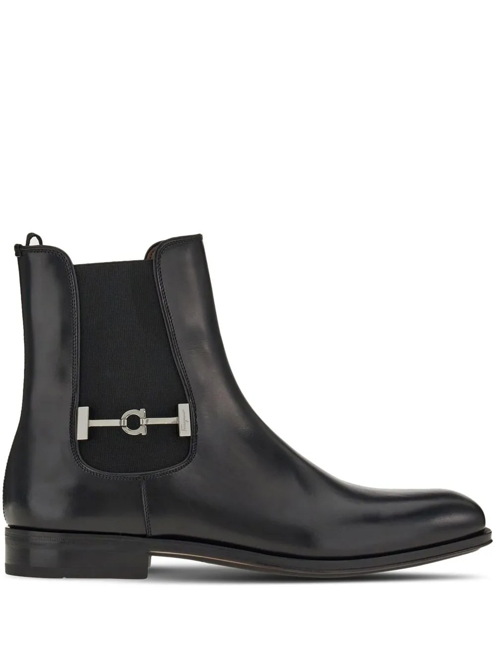 

Ботинки челси с пряжкой Ferragamo, черный