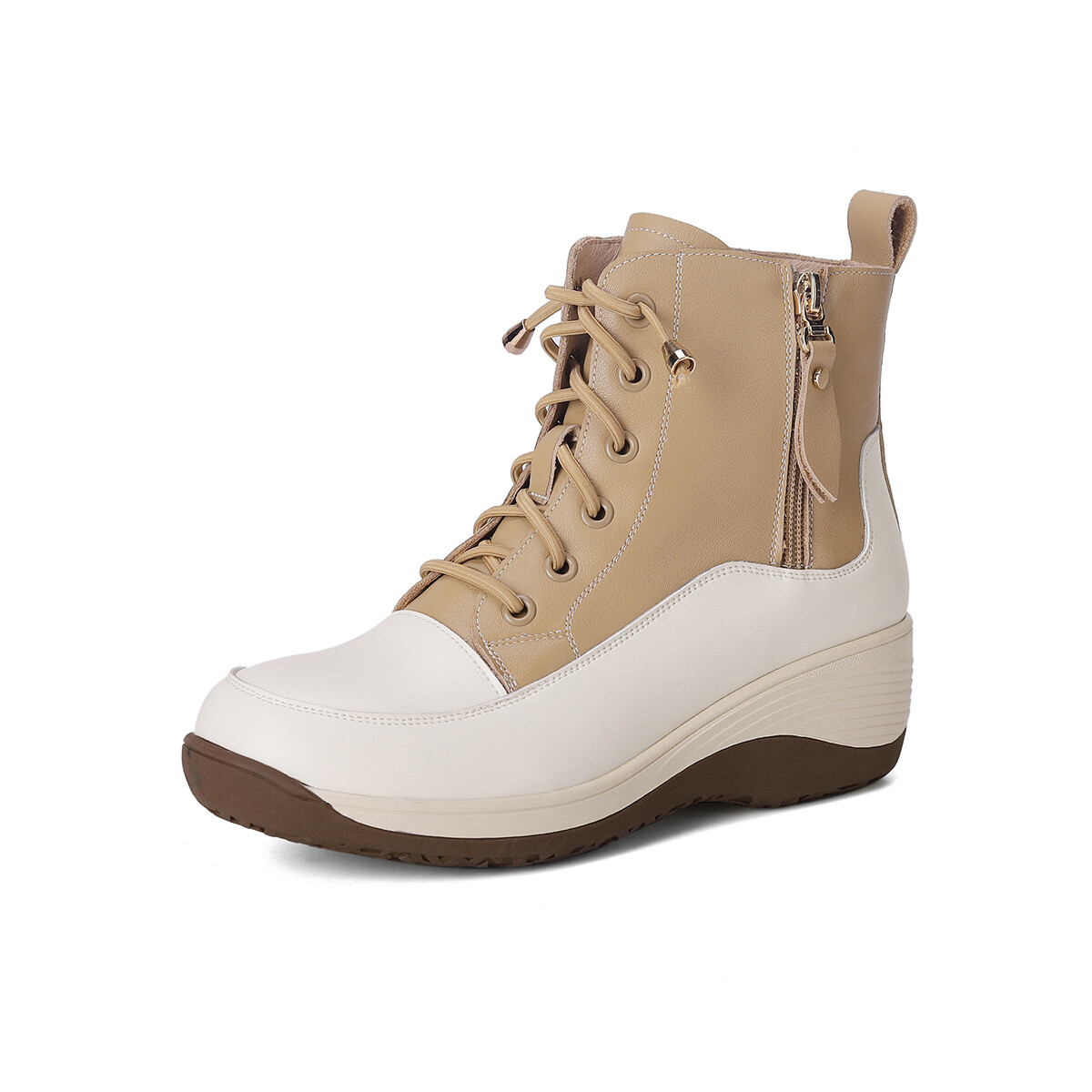 Туфли женские повседневные Women's Casual Shoes Women's Mid-Top Pierce Gentry, цвет Apricot Beige — фото 2