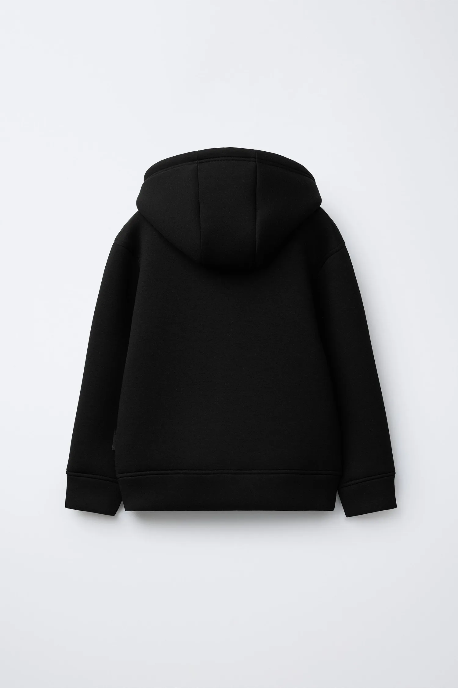 Простая толстовка с неопреновым эффектом Zara, черный — фото 2