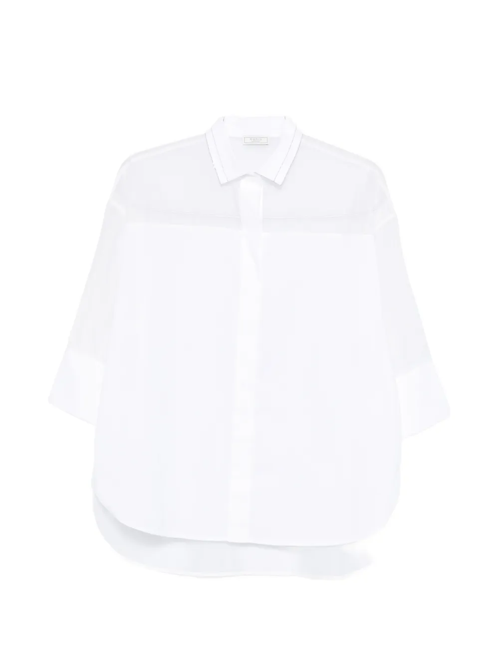 

Рубашка с украшенным воротником Peserico, белый
