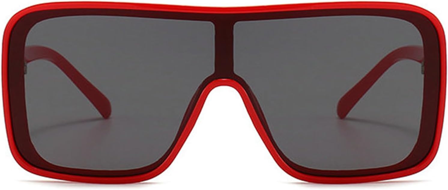 

Willochra Роскошные винтажные солнцезащитные очки большого размера квадратной формы для женщин, цельные солнцезащитные очки-щитки для мужчин, модные черные очки UV400, C7