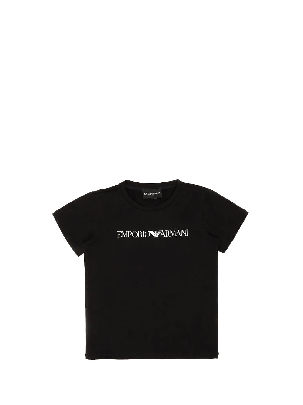 

Черная детская футболка Emporio Armani