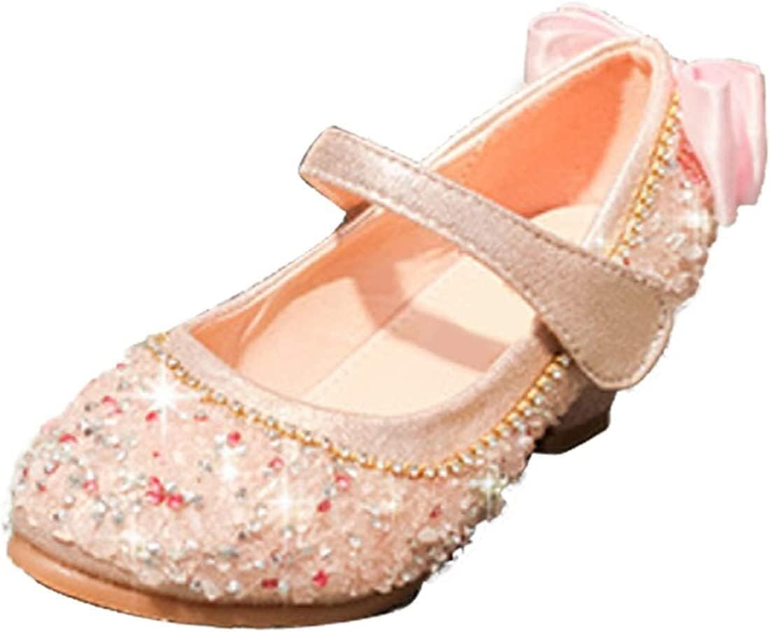 

Босоножки на каблуке для женщин, обувь для танцев, девичьи босоножки, туфли с низким каблуком и бантом, обувь принцессы (Цвет: розовый, Размер: 13,5 UK детский) Generic