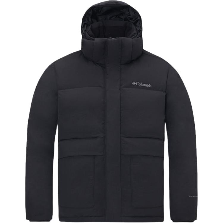 

Пуховая куртка унисекс с капюшоном, утепленная, другие Columbia, черный