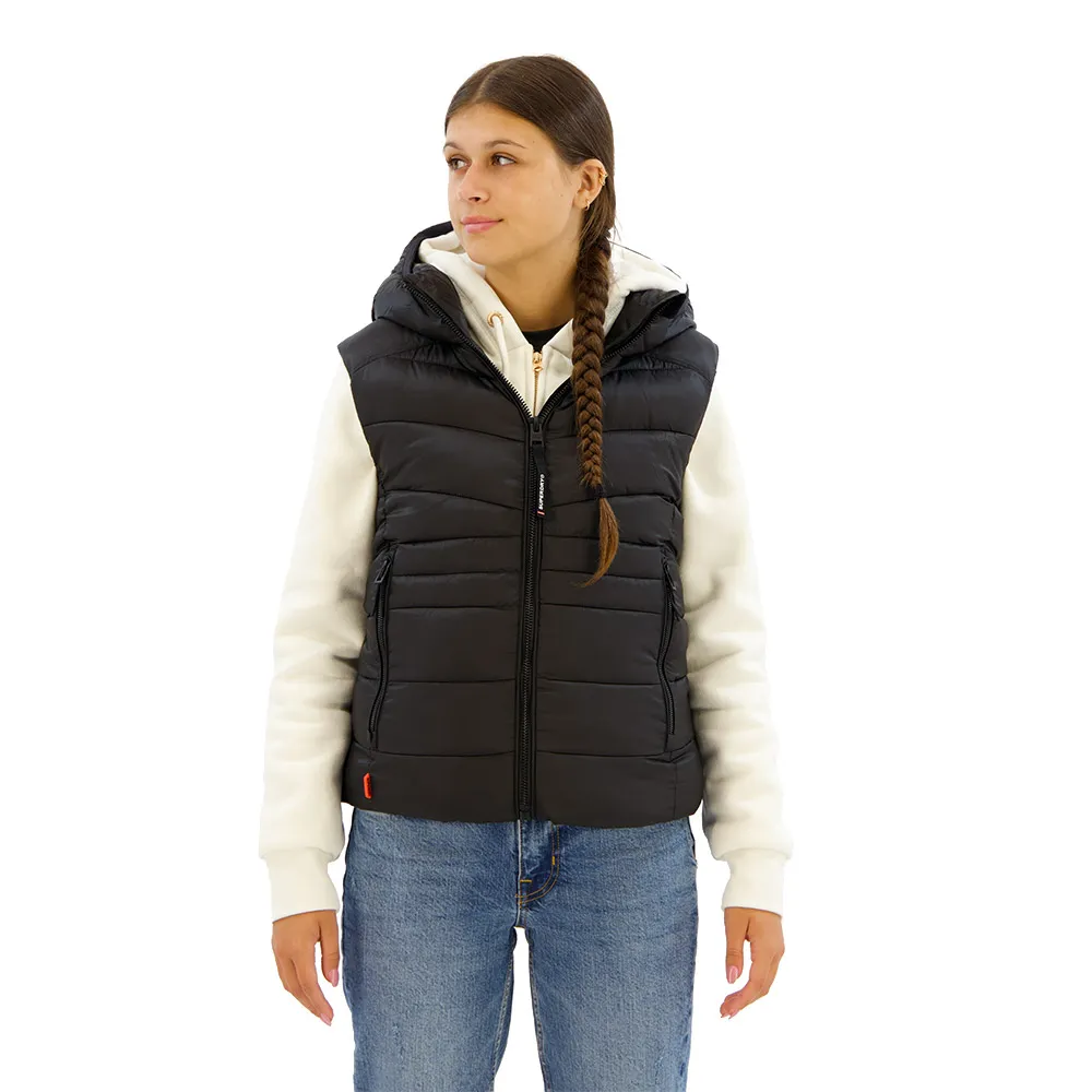 

Жилет Superdry Fuji Quilt Padded, черный