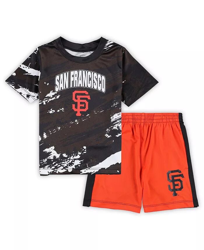 

Футболка и шорты San Francisco Giants Stealing Homebase 2.0 для мальчиков и девочек, коричневые, оранжевые Outerstuff