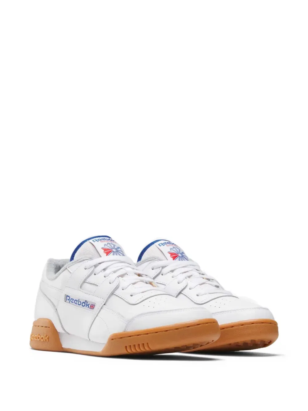 Кроссовки Workout plus из кожи Reebok, белый — фото 2