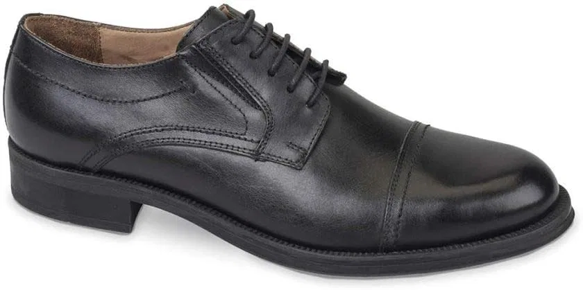 Мужские элегантные туфли Valleverde 49881 из кожи, Black