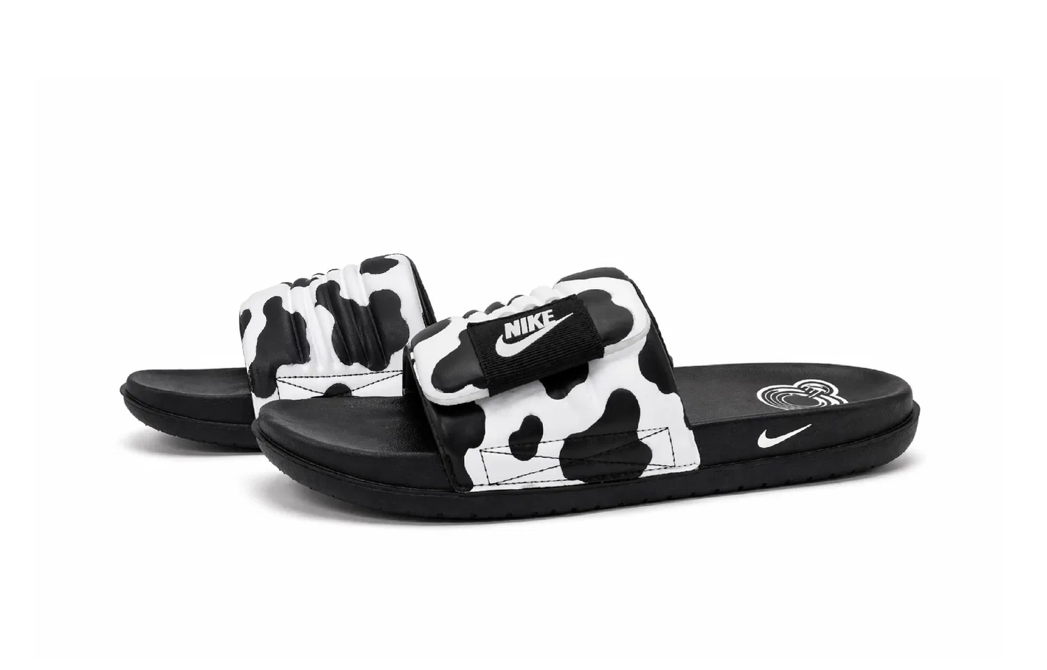 Шлепанцы Nike Offcourt Black White — фото 4