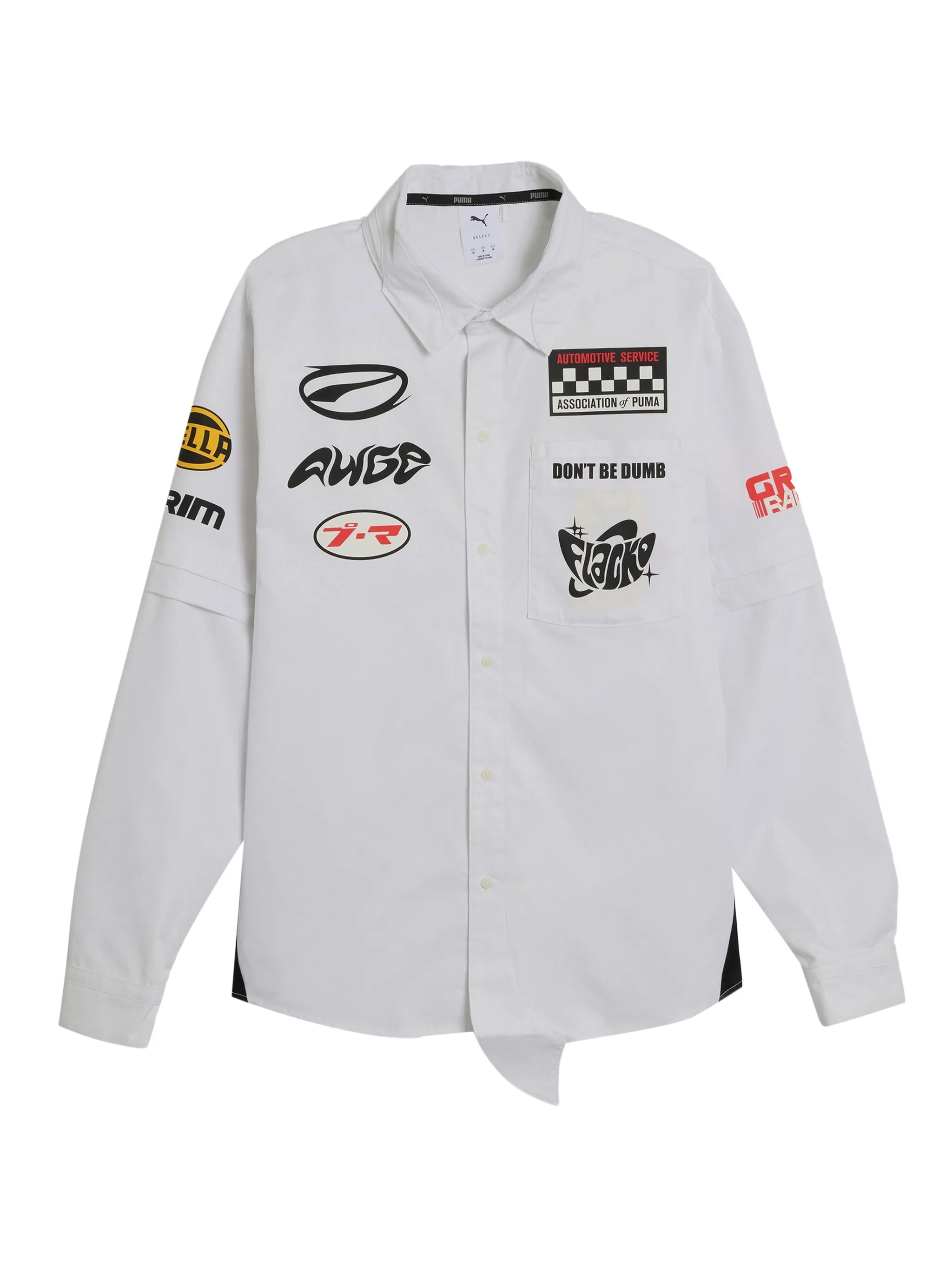 

Многослойная рубашка из коллаборации с A$ap Rocky Puma, белый